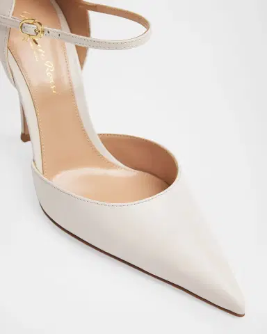 Gianvito Rossi 9mm Sofia Leather d 'Orsay Pumps | Thumbnail 3