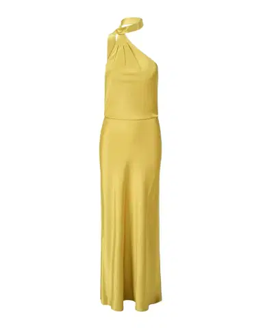 Staud Estelle Satin Tie-Neck Dress | Thumbnail 1