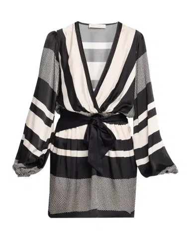Ramy Brook Nina Striped Satin Mini Dress | Thumbnail 1 Ramy Brook Nina Striped Satin Mini Dress | Thumbnail 1