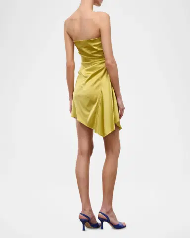 Staud Adriana Silk Mini Dress | Thumbnail 3 Staud Adriana Silk Mini Dress | Thumbnail 3