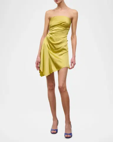 Staud Adriana Silk Mini Dress | Thumbnail 4 Staud Adriana Silk Mini Dress | Thumbnail 4