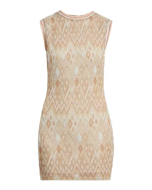 Ramy Brook Nevaeh Diamond Knit Mini Dress