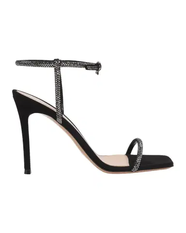 Gianvito Rossi 95mm Embellished Suede Ankle-Strap Sandals | Thumbnail 1