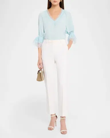 Ramy Brook Lilah Lace-Trim Blouse | Thumbnail 2 Ramy Brook Lilah Lace-Trim Blouse | Thumbnail 2