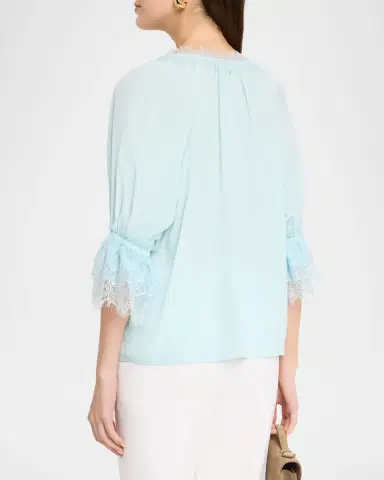 Ramy Brook Lilah Lace-Trim Blouse | Thumbnail 3 Ramy Brook Lilah Lace-Trim Blouse | Thumbnail 3