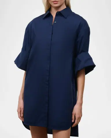 Staud Nico Mini Shirtdress | Thumbnail 5 Staud Nico Mini Shirtdress | Thumbnail 5