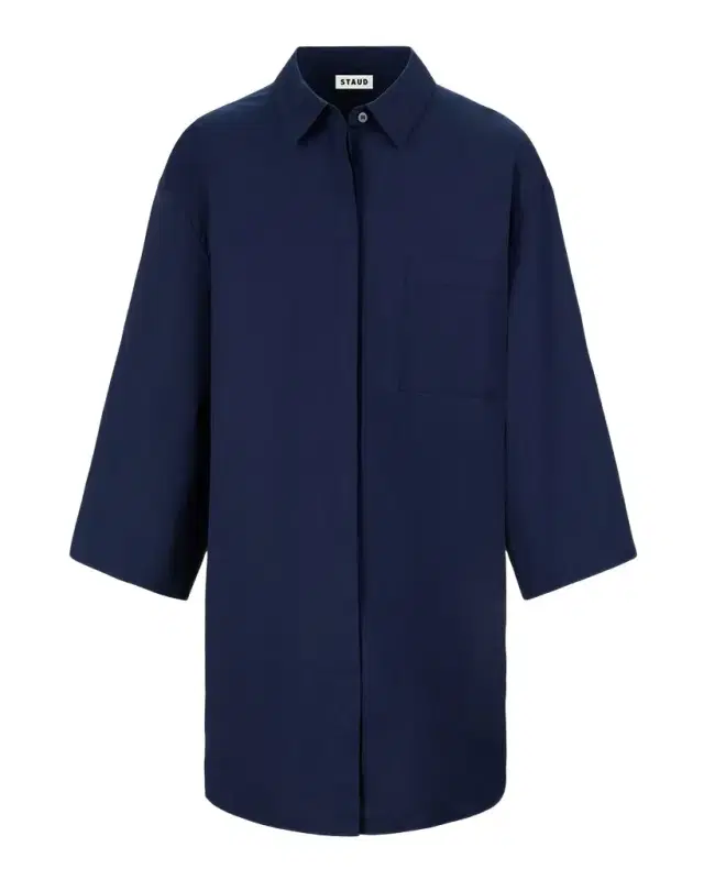 STAUD Nico Mini Shirtdress