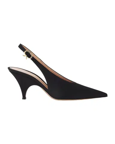 Gianvito Rossi 70mm Sofia Satin Slingback Pumps | Thumbnail 1