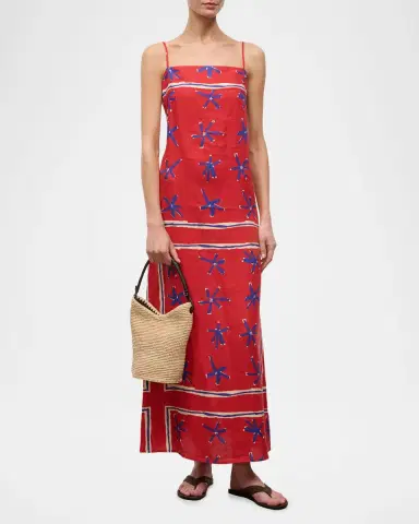 Staud Laura Linen Maxi Dress | Thumbnail 2