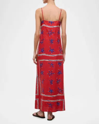 Staud Laura Linen Maxi Dress | Thumbnail 3