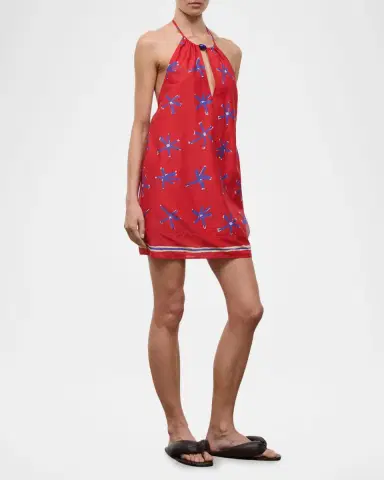Staud Dani Linen Mini Dress Coverup | Thumbnail 4 Staud Dani Linen Mini Dress Coverup | Thumbnail 4