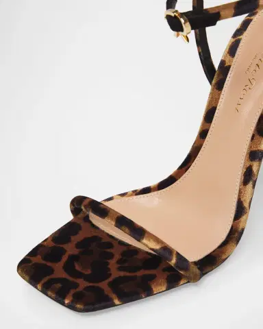 Gianvito Rossi 95mm Leopard-Printed Velvet Ankle-Strap Sandals | Thumbnail 3 Gianvito Rossi 95mm Leopard-Printed Velvet Ankle-Strap Sandals | Thumbnail 3