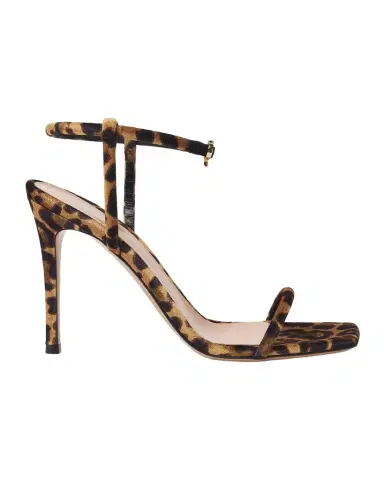 Gianvito Rossi 95mm Leopard-Printed Velvet Ankle-Strap Sandals | Thumbnail 1 Gianvito Rossi 95mm Leopard-Printed Velvet Ankle-Strap Sandals | Thumbnail 1