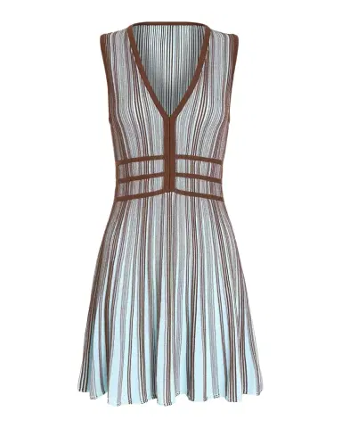 Ramy Brook Aria Striped Knit Mini Dress | Thumbnail 1