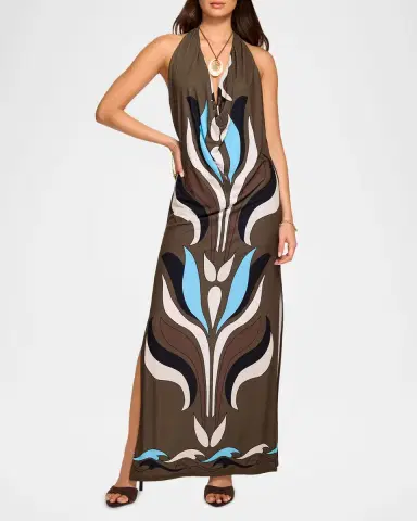 Ramy Brook Presley Halter Maxi Dress | Thumbnail 2 Ramy Brook Presley Halter Maxi Dress | Thumbnail 2