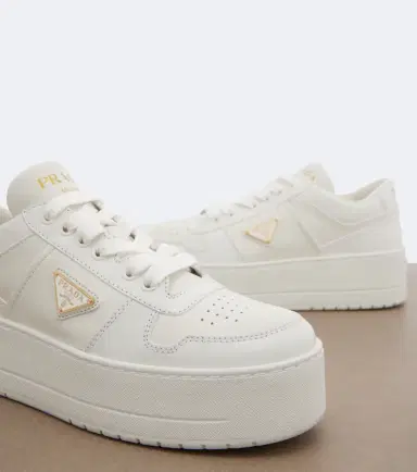 Prada Downtown Bold leather platform sneakers | Thumbnail 2