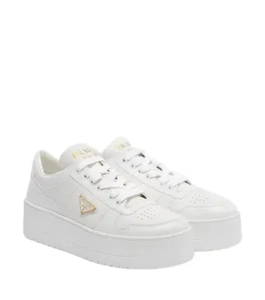 Prada Downtown Bold leather platform sneakers | Thumbnail 1
