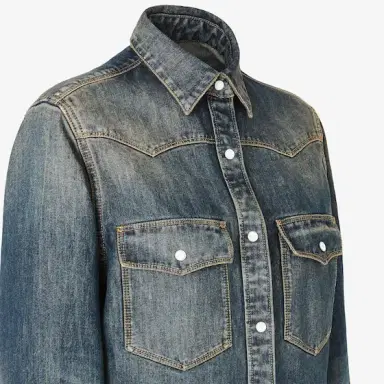 Fendi Western shirt made of blue mid-weight Bananatex® denim | Thumbnail 3 Fendi Western shirt made of blue mid-weight Bananatex® denim | Thumbnail 3