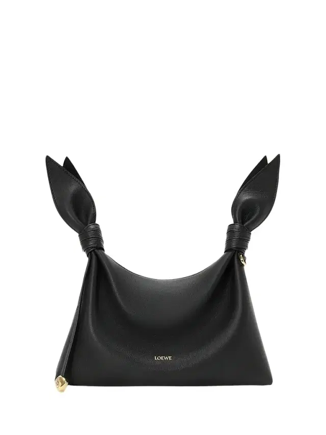 LOEWE Women's Scarf Mini Leather Crossbody Bag - Black