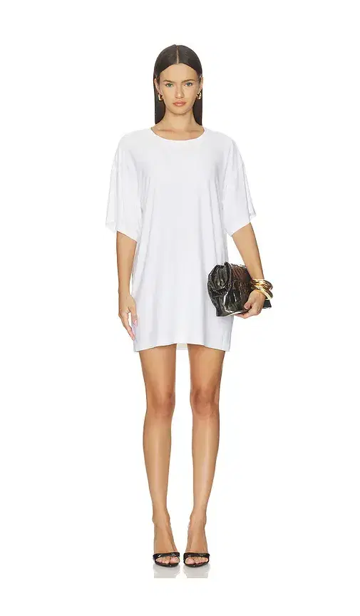 Norma Kamali x Lifestyle Short Sleeve Boxy Mini Dress