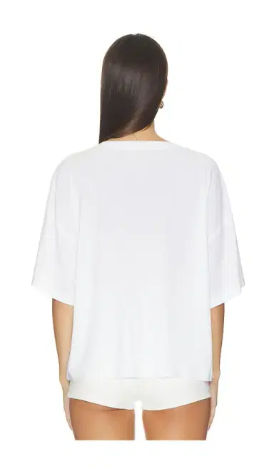 Norma Kamali x Lifestyle Short Sleeve Boxy Top | Thumbnail 3 Norma Kamali x Lifestyle Short Sleeve Boxy Top | Thumbnail 3