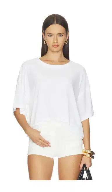 Norma Kamali x Lifestyle Short Sleeve Boxy Top | Thumbnail 1 Norma Kamali x Lifestyle Short Sleeve Boxy Top | Thumbnail 1