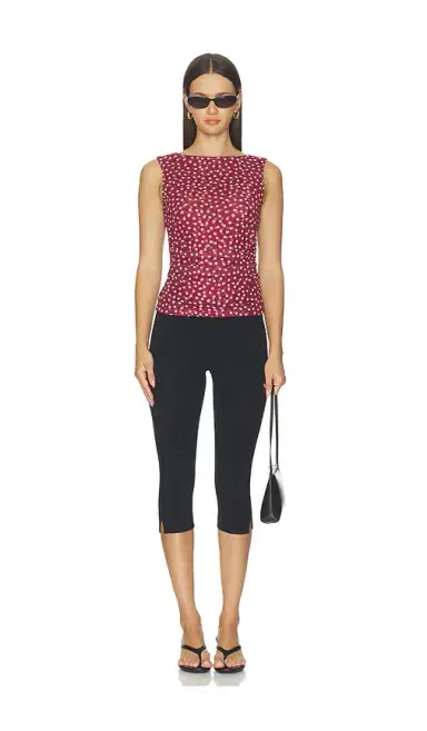 Madewell Cinched Double Layered Mesh Top | Thumbnail 4