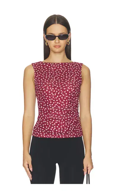 Madewell Cinched Double Layered Mesh Top | Thumbnail 1
