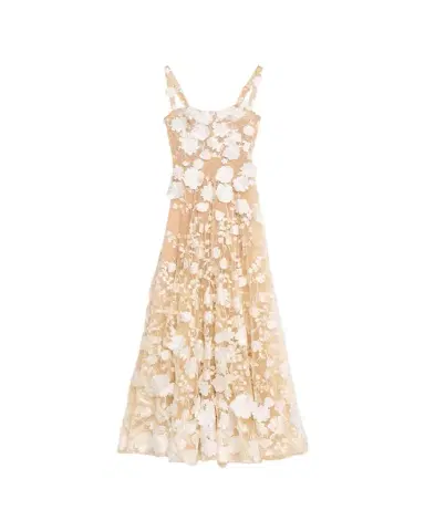 Bronx and Banco Jasmine Sleeveless Floral Applique Gown | Thumbnail 1 Bronx and Banco Jasmine Sleeveless Floral Applique Gown | Thumbnail 1