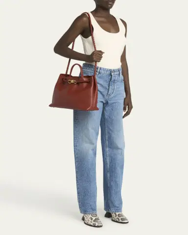 Bottega Veneta Medium Andiamo Leather Shoulder Bag | Thumbnail 5