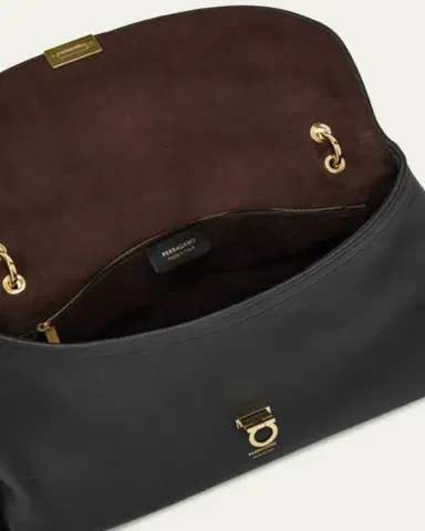 Ferragamo Gancini Leather Shoulder Bag | Thumbnail 3