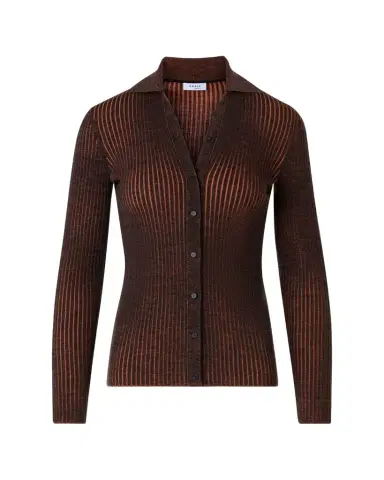 Akris punto Two-Tone Ribbed Merino Cardigan | Thumbnail 1
