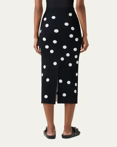 Akris punto Polka Dot Knit Midi Tube Skirt | Thumbnail 2 Akris punto Polka Dot Knit Midi Tube Skirt | Thumbnail 2