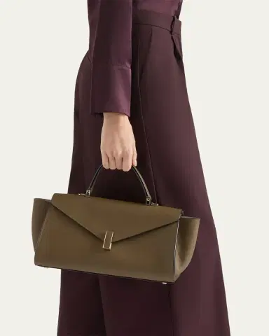 Valextra Iside Editor Millepunte Leather Top-Handle Bag | Thumbnail 2 Valextra Iside Editor Millepunte Leather Top-Handle Bag | Thumbnail 2