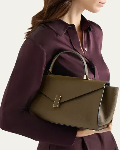 Valextra Iside Editor Millepunte Leather Top-Handle Bag | Thumbnail 5 Valextra Iside Editor Millepunte Leather Top-Handle Bag | Thumbnail 5