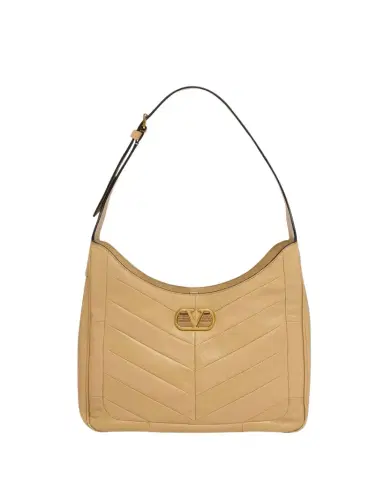 Valentino Garavani Medium Chevron Leather Hobo Bag | Thumbnail 1