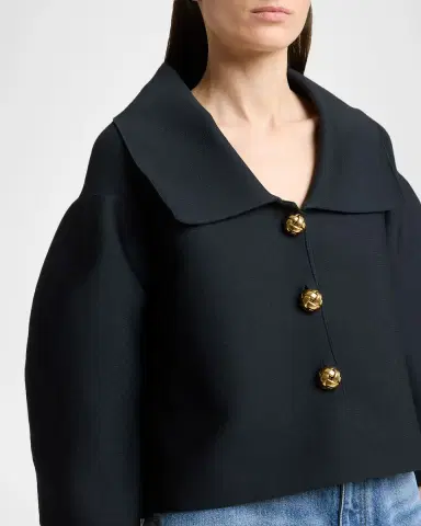 Givenchy Cocoon Button-Down Crop Jacket | Thumbnail 5 Givenchy Cocoon Button-Down Crop Jacket | Thumbnail 5