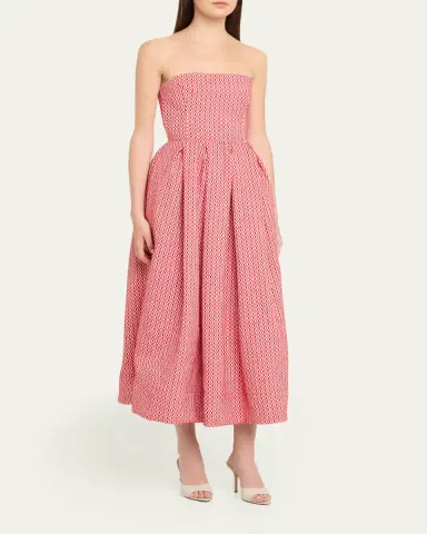 Rosie Assoulin Oh Oh Livia Strapless Dress | Thumbnail 4