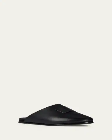 Givenchy Label Leather Mules | Thumbnail 2