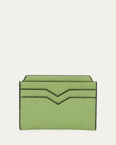 Valextra Calf Leather Card Holder | Thumbnail 6 Valextra Calf Leather Card Holder | Thumbnail 6