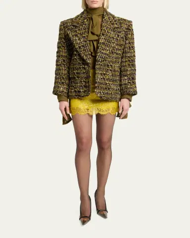 Saint Laurent Lavalliere Silk Long-Sleeve Blouse | Thumbnail 2