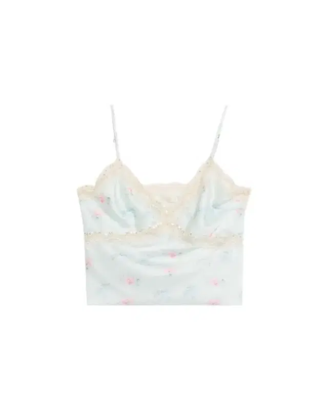 LoveShackFancy Lamora Floral Satin Tank Top