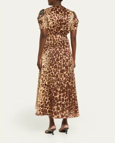 Saloni Lea Printed Long Dress | Thumbnail 6 Saloni Lea Printed Long Dress | Thumbnail 6