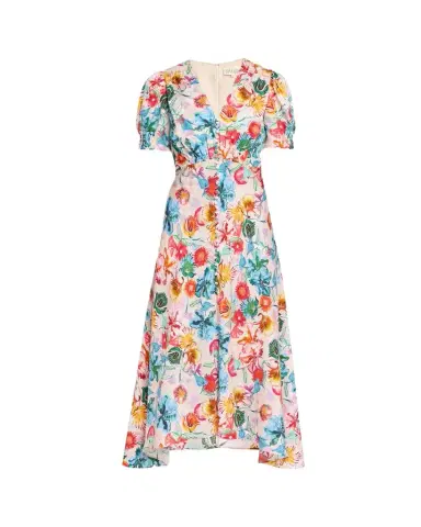 Saloni Lea Printed Long Dress | Thumbnail 1 Saloni Lea Printed Long Dress | Thumbnail 1