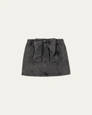 Molo Girl's Bellamy Denim Mini Skirt, Size 3-6 | Thumbnail 2