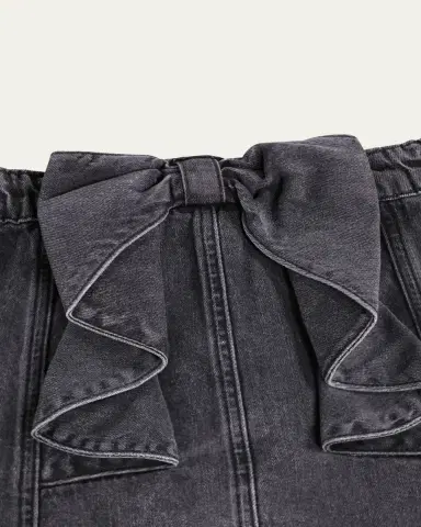 Molo Girl's Bellamy Denim Mini Skirt, Size 3-6 | Thumbnail 3