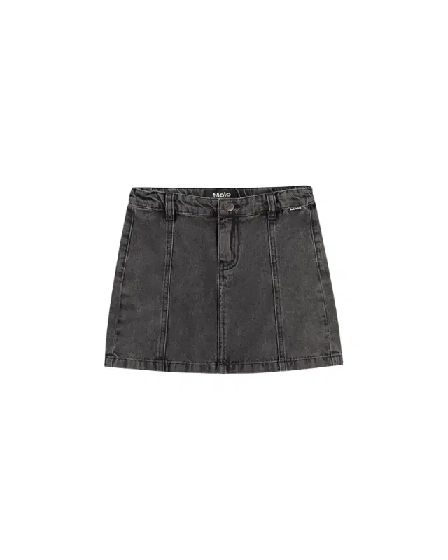 Molo Girl's Bellamy Denim Mini Skirt, Size 3-6
