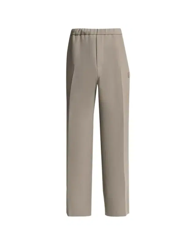 Amiri Men's Logo Patch Wide-Leg Stretch Trousers