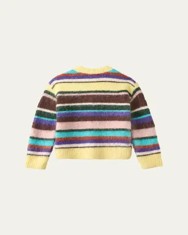Molo Girl's Brutus Alpaca-Blend Cardigan, Size 3-6 | Thumbnail 2