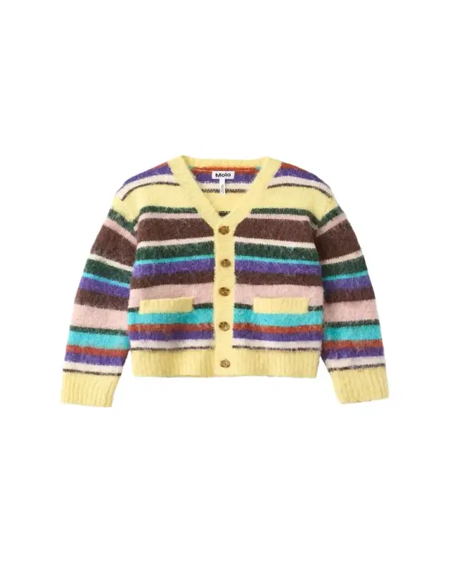 Molo Girl's Brutus Alpaca-Blend Cardigan, Size 3-6